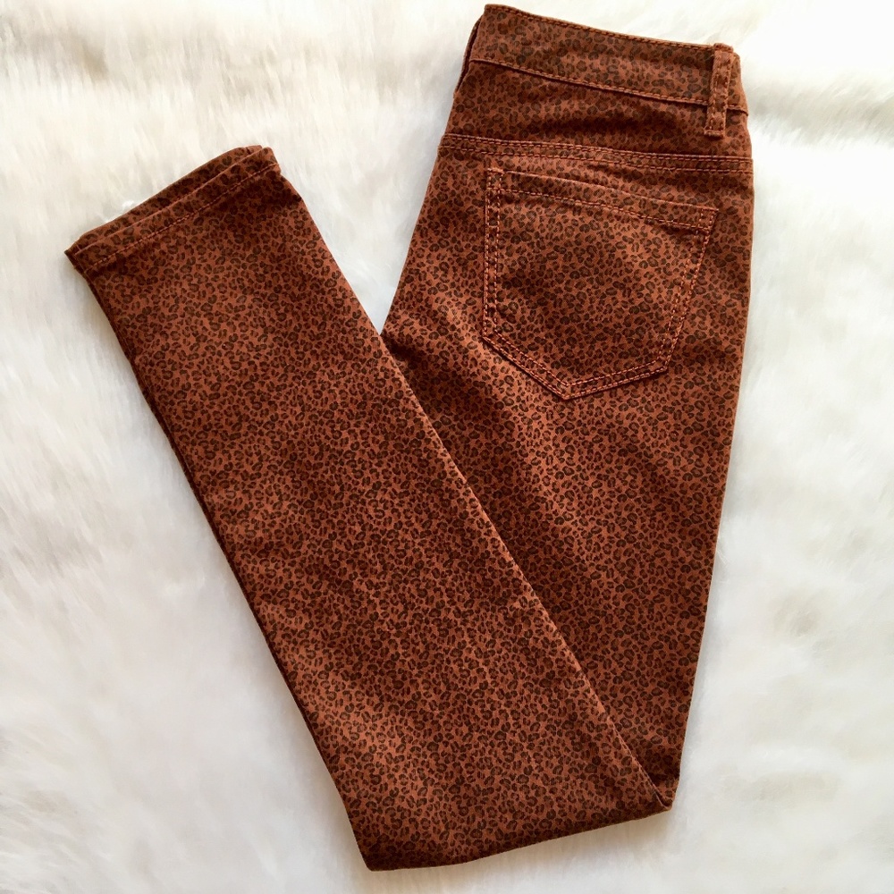 Lola Leopard Print Skinny Jeans Size 9